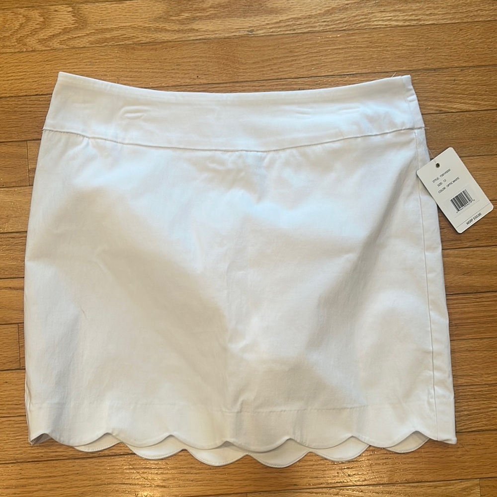 Zac & Rachel White Mini Skort for Night Out